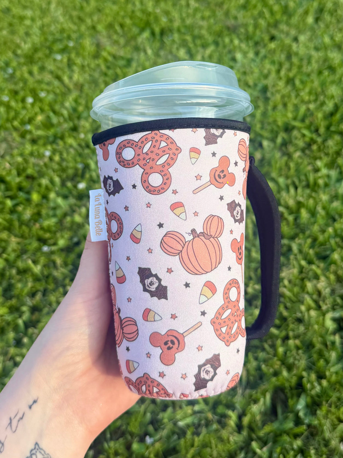 Disney Fall Snacks Large Cup Sleeve With Handle