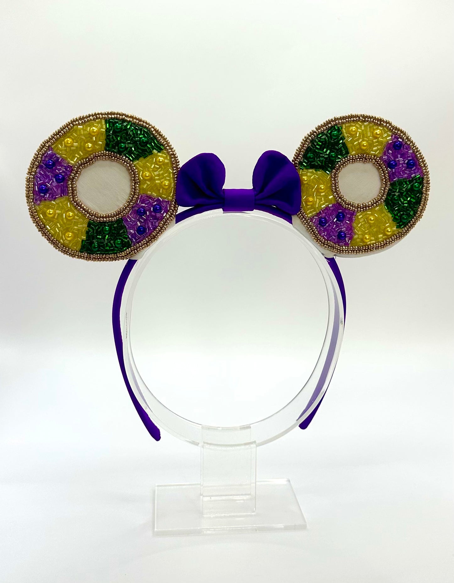 Mardi Gras King Cake Minnie Ears