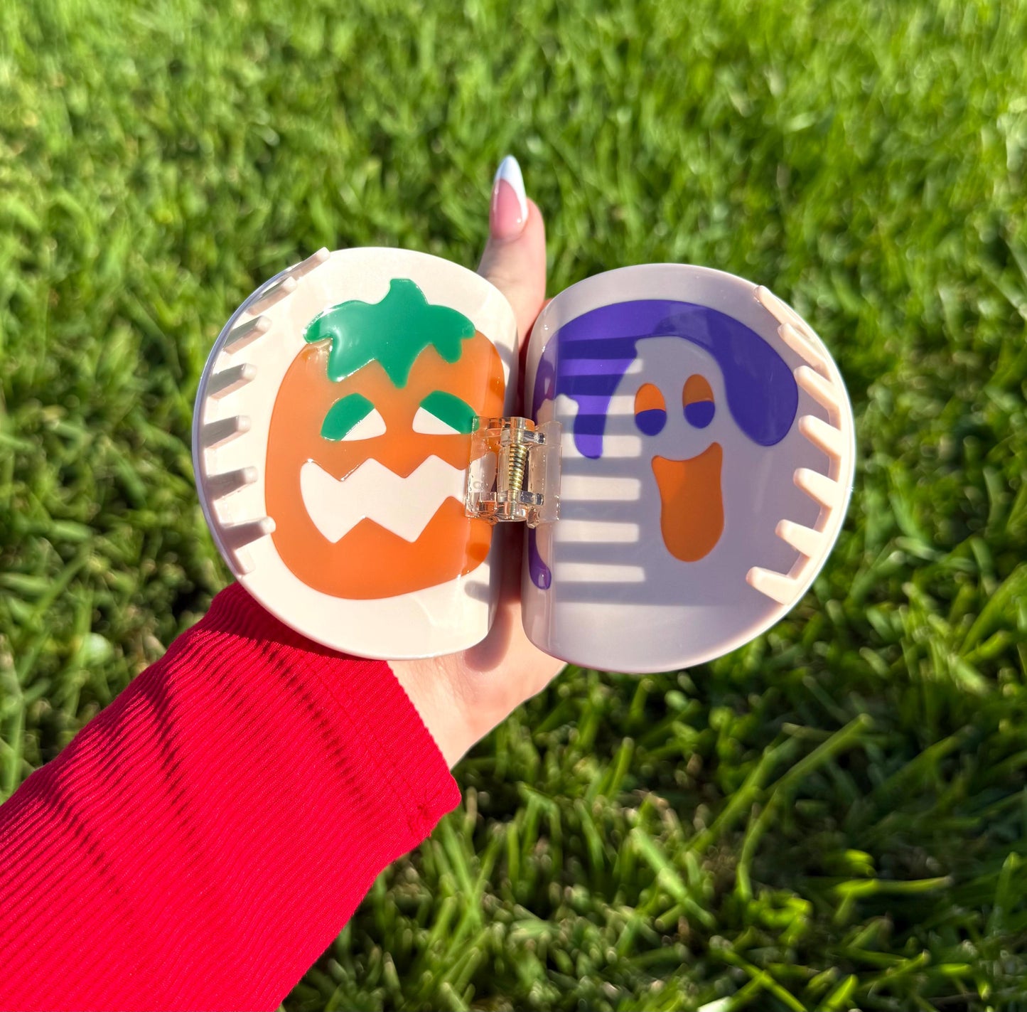 Halloween Pillsbury Cookie Double Sided Claw Clip
