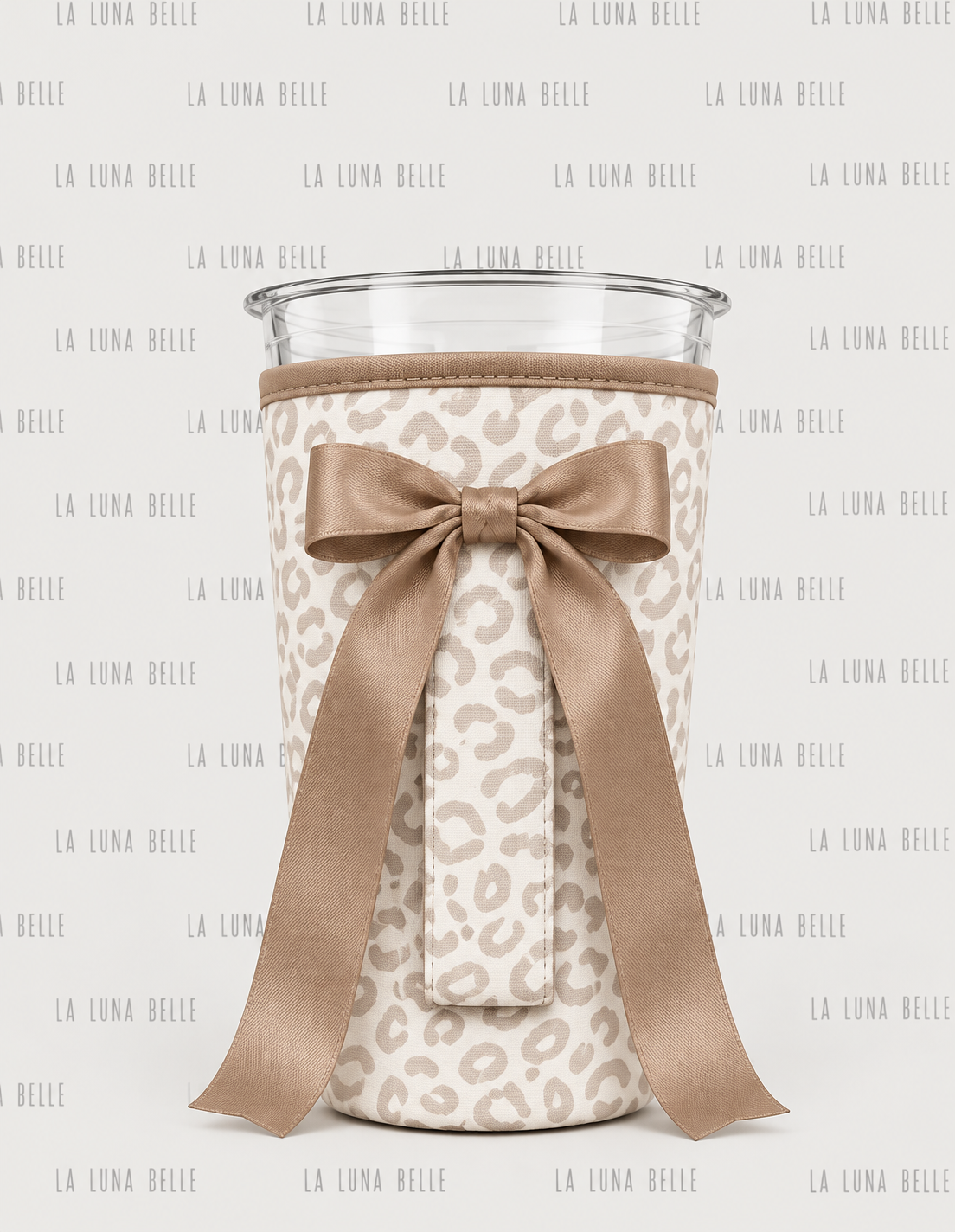 Pre Order: Neutral Leopard Large Cup Sleeve