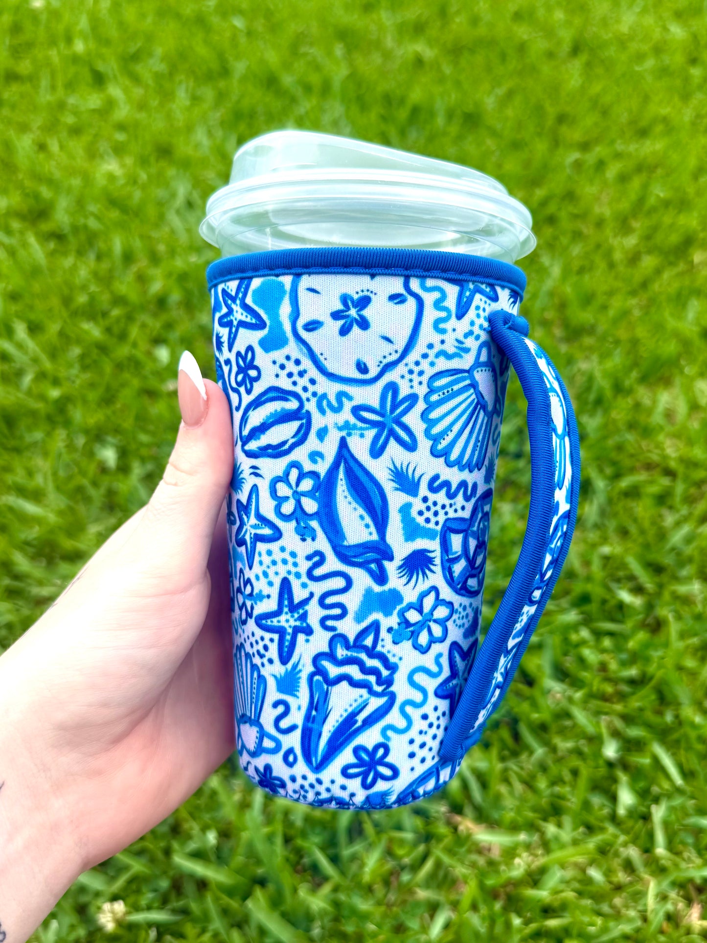 Blue Shell Large W Handle