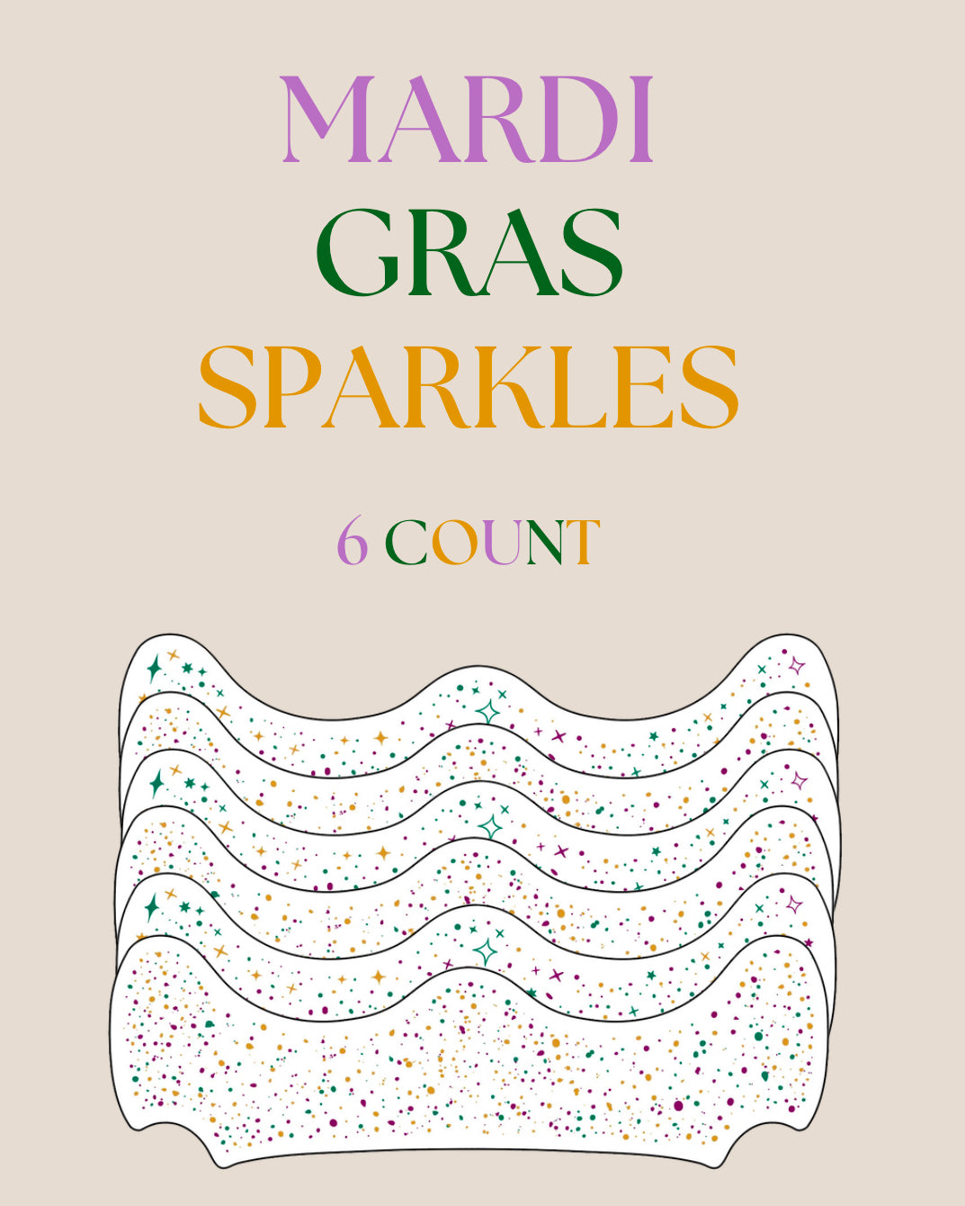 Mardi Gras Custom Face Sparkles | Face Freckles | Face Sparkles | Glitter Freckles