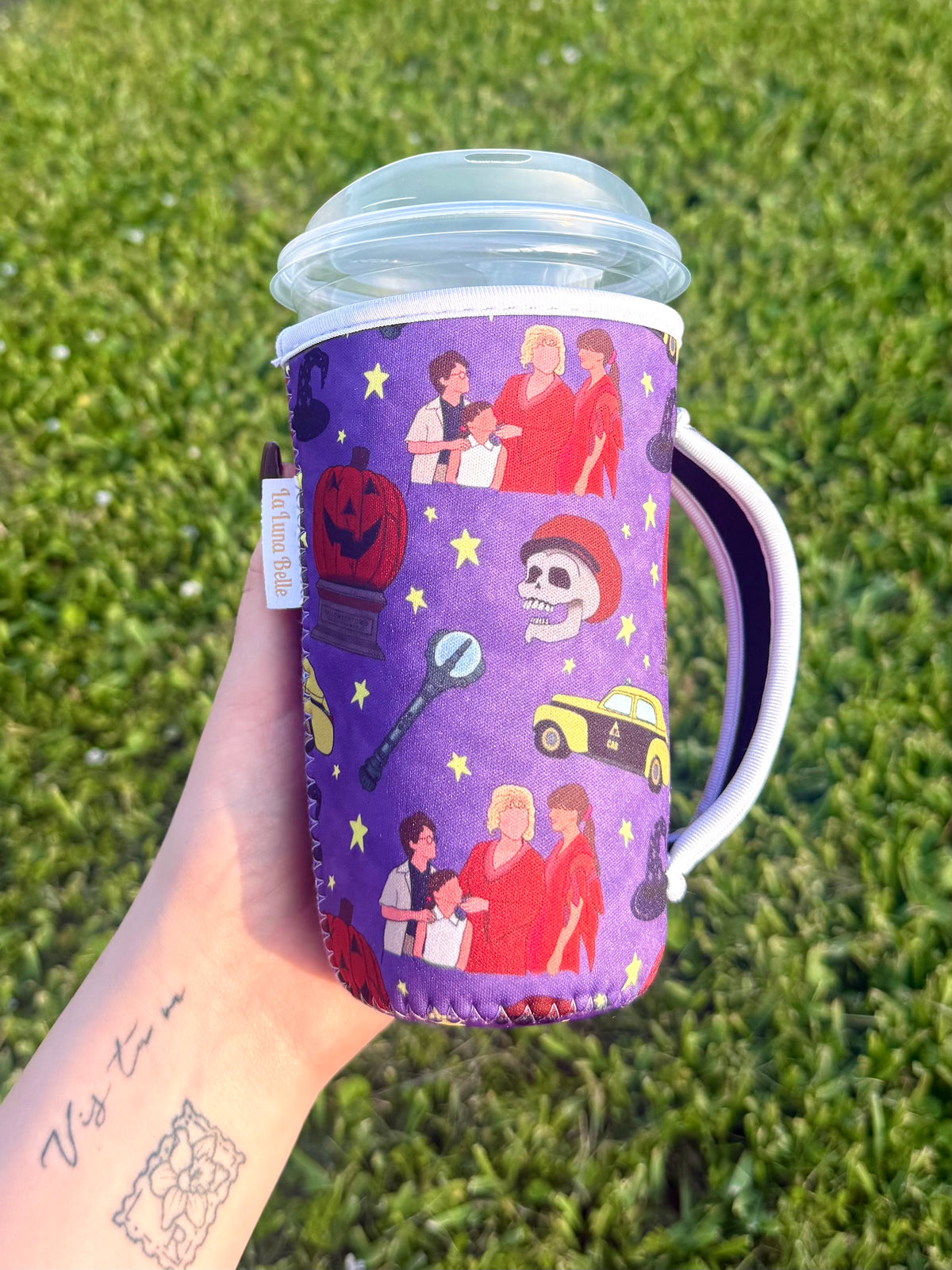 Halloweentown Large Cup Sleeve With Handle