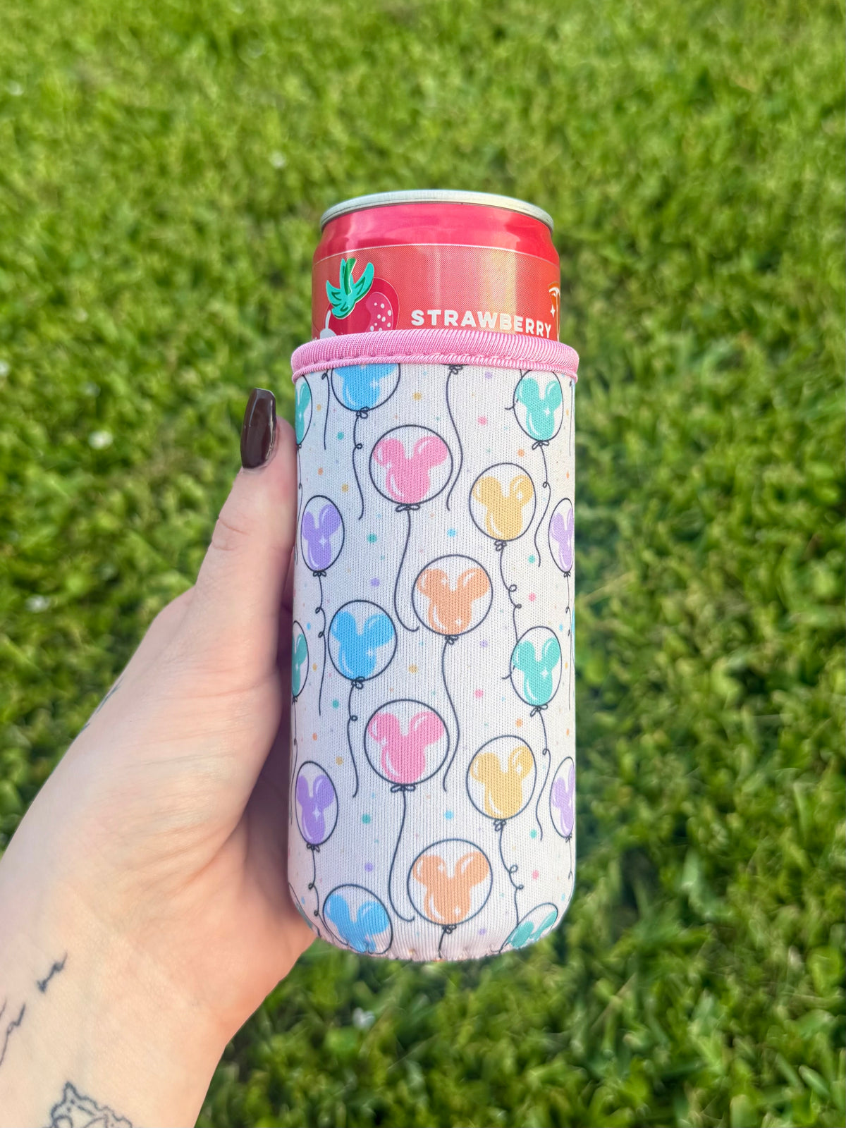 Disney Mickey Balloon Slim Can Sleeve