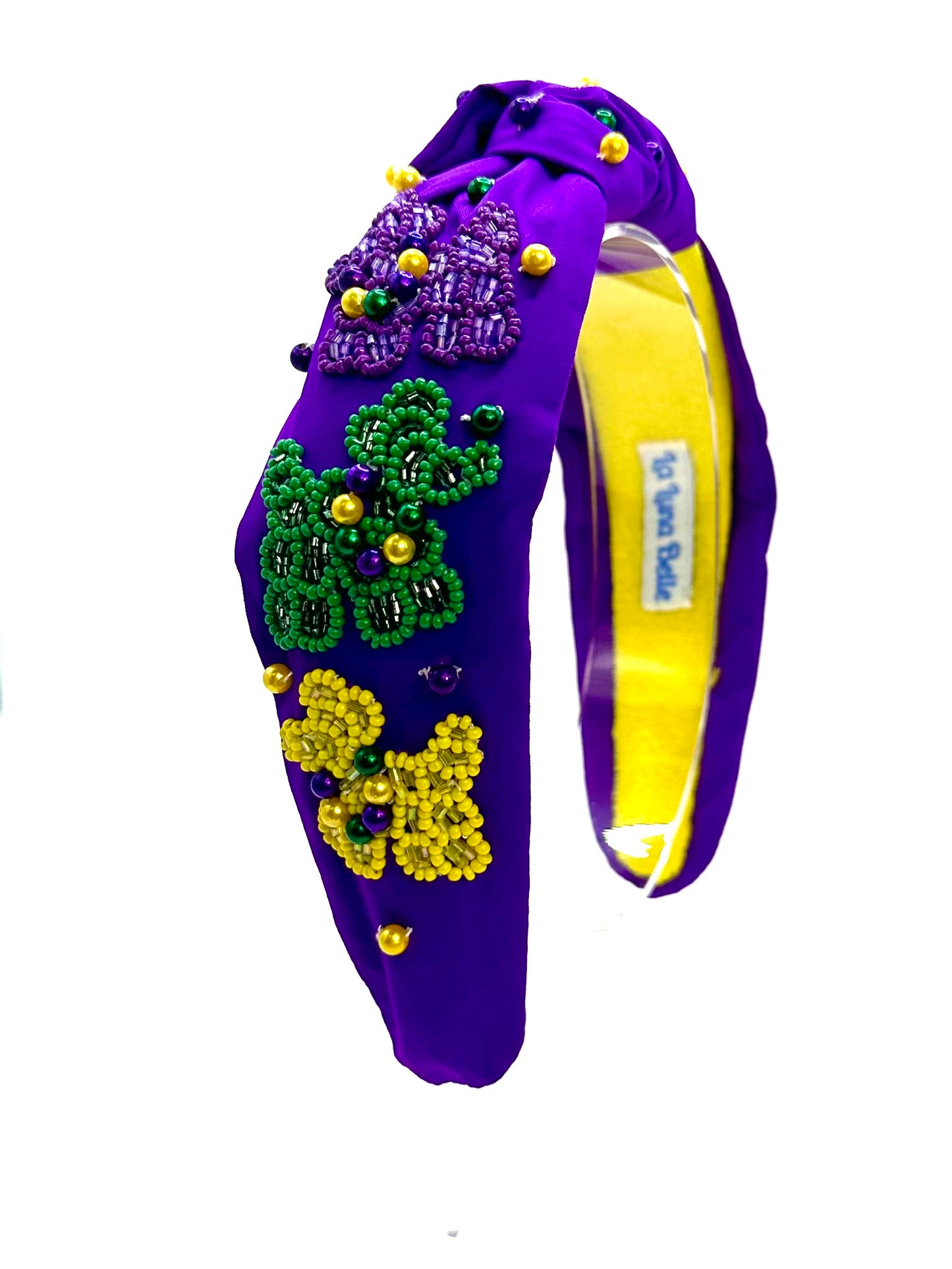 Mardi Gras Bead Dog Headband