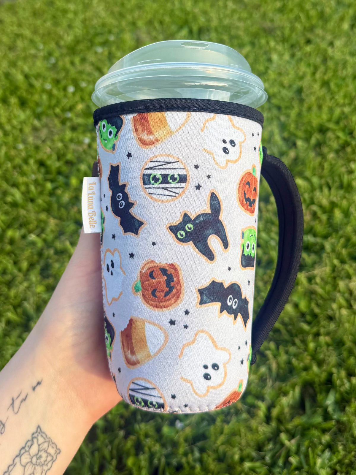 Halloween Cookie Large Cup Sleeve With Handle