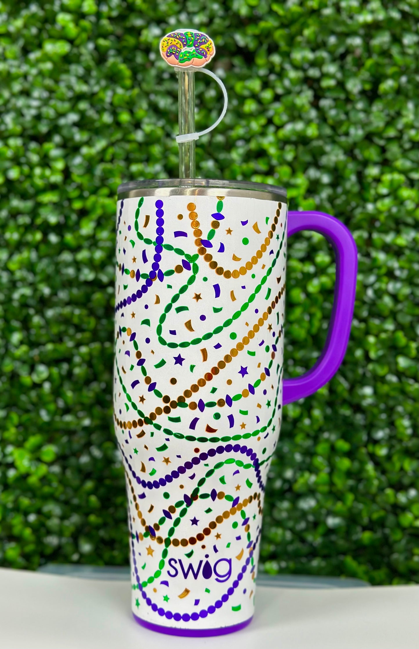 King Cake W Sprinkles Straw Topper (Pre-Order ETA beginning of January)