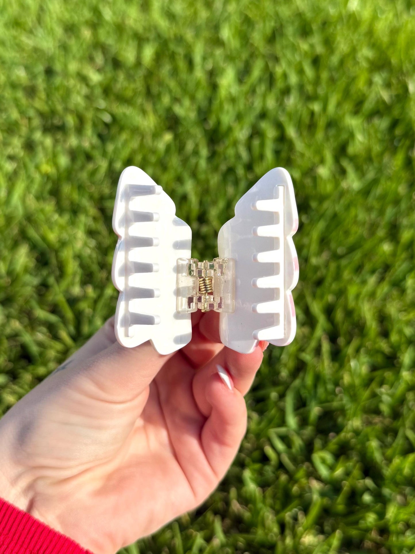 Mini Christmas Tree Cake Claw Clip