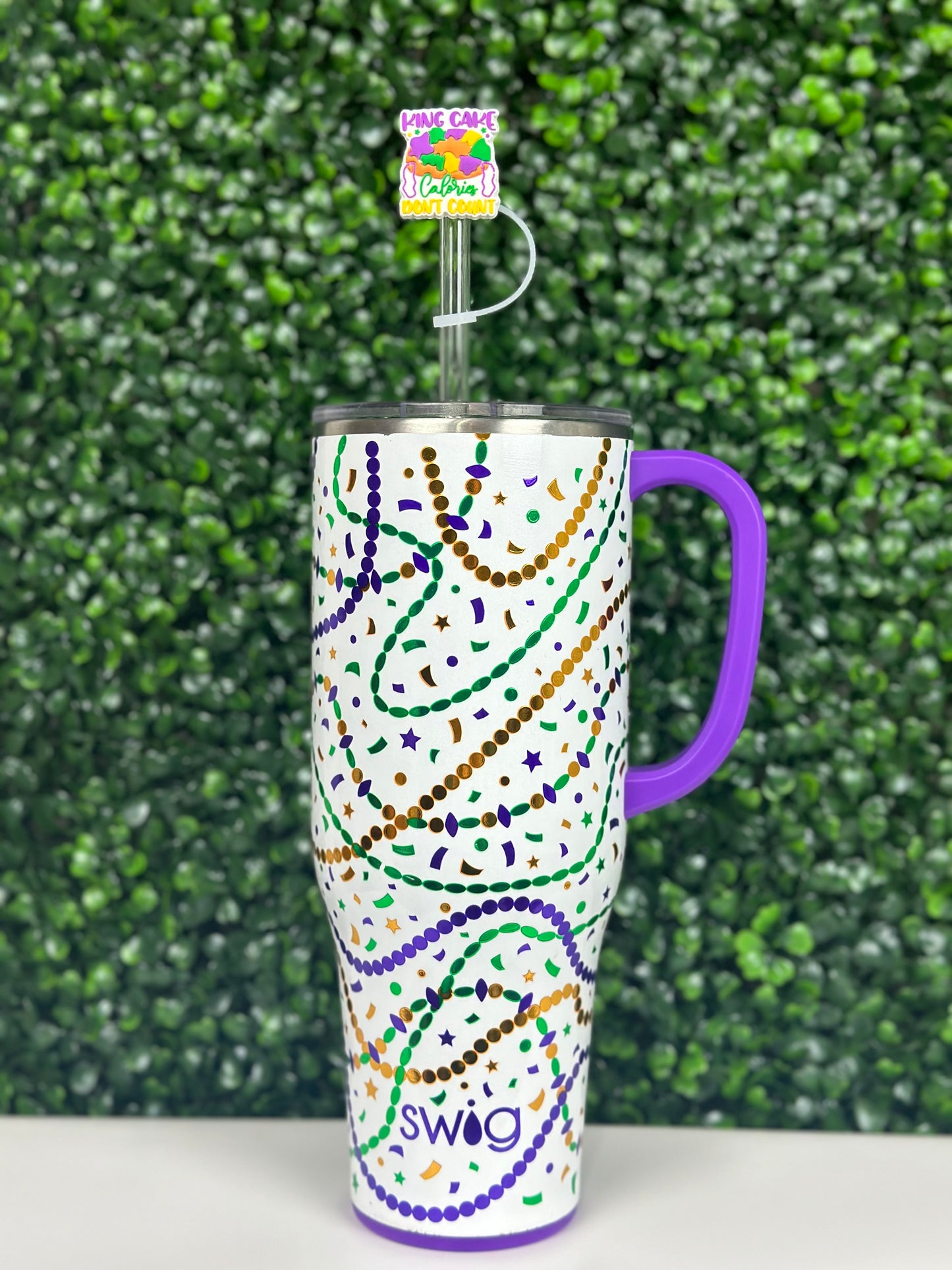 King Cake Calories Don’t Count Straw Topper (Pre-Order ETA beginning of January)