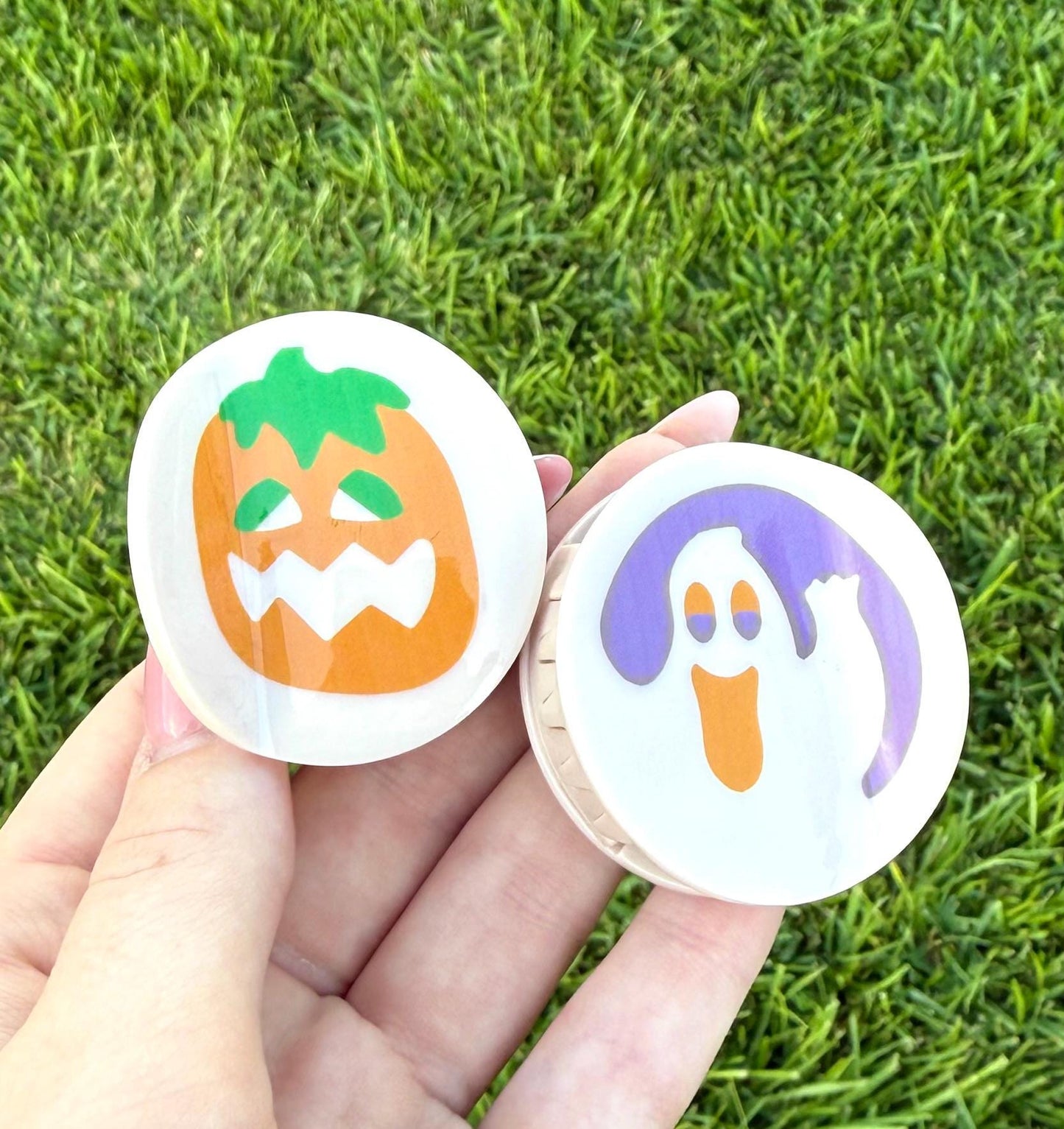 Mini Halloween Pillsbury Cookie Double Sided Claw Clip