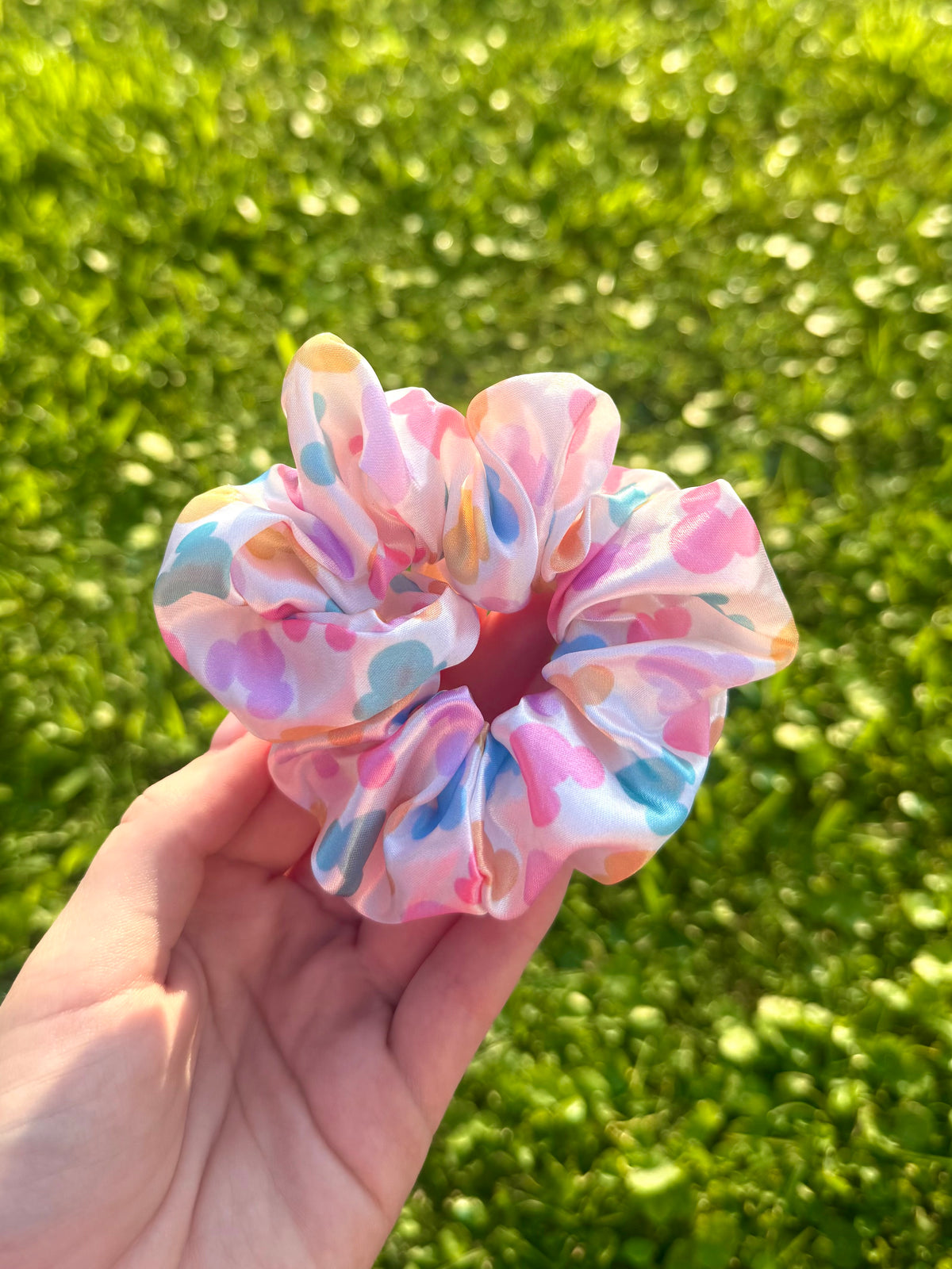 Disney Colorful Mickey Satin Scrunchie