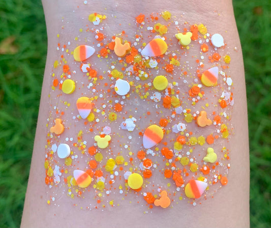 Halloween Candy Corn Mouse Organic Hair/Body/Face Glitter