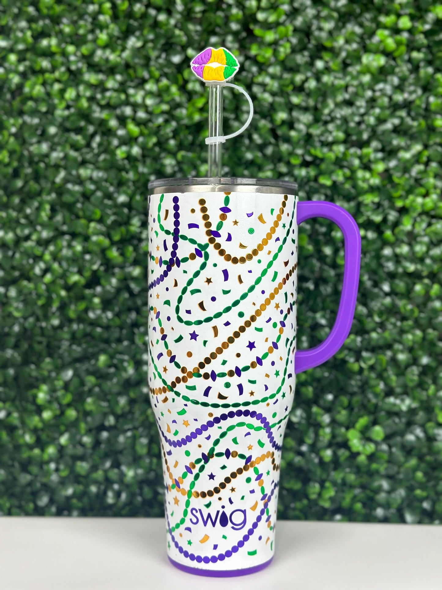 Mardi Gras Lips Mardi Gras Straw Topper