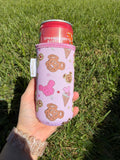 Pink Mickey Snack Slim Can Cup Sleeve
