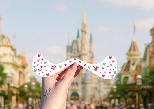 FACE SPARKLES Mickey Small Red/Green Peppermint