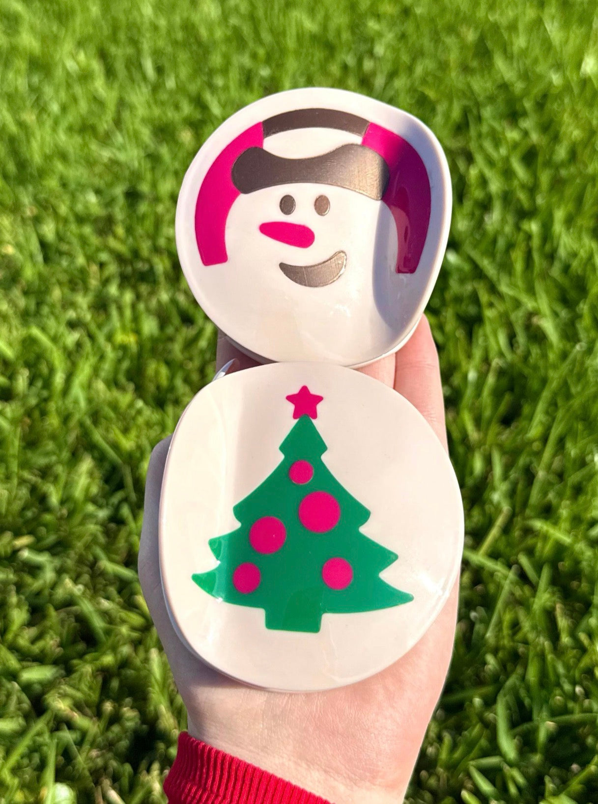 Christmas Pillsbury Cookie Double Sided Custom Claw Clip