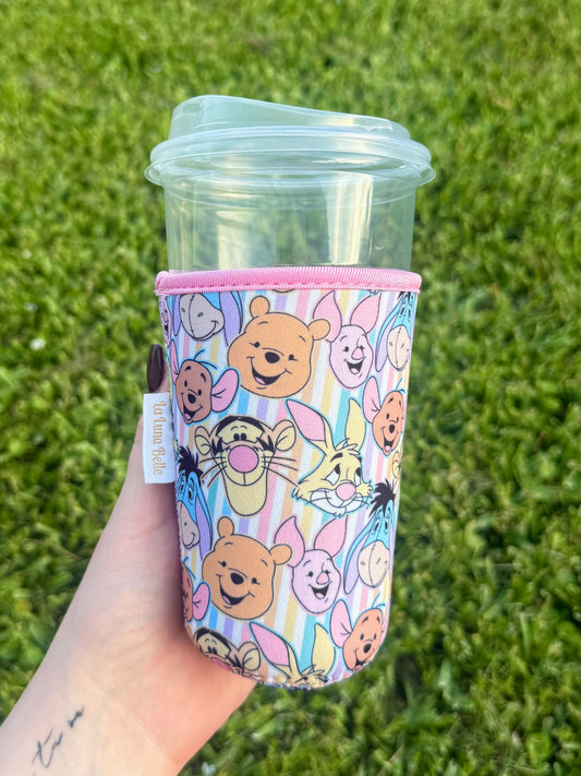Winnie the Pooh Striped Medium Cup Sleeve