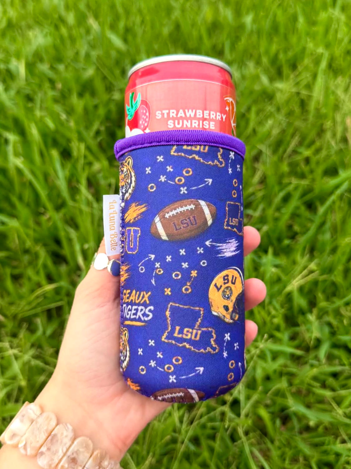 LSU Manly Slim Can Cup Sleeve