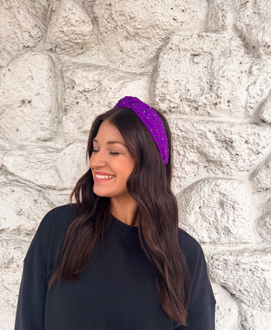 Purple Mardi Gras Sprinkle Headband