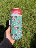 Disney Christmas Polka Dot Slim Can Cup Sleeve