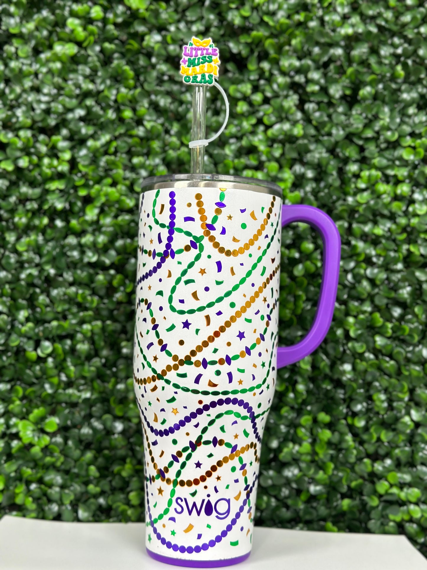 Little Miss Mardi Gras Straw Topper (Pre-Order ETA beginning of January)