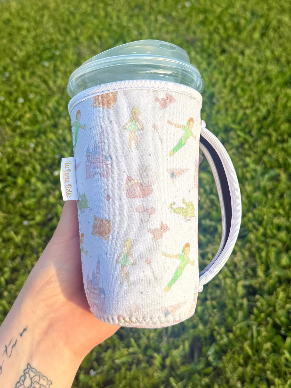 Tinkerbell/Peter Pan Large Cup Sleeve With Handle