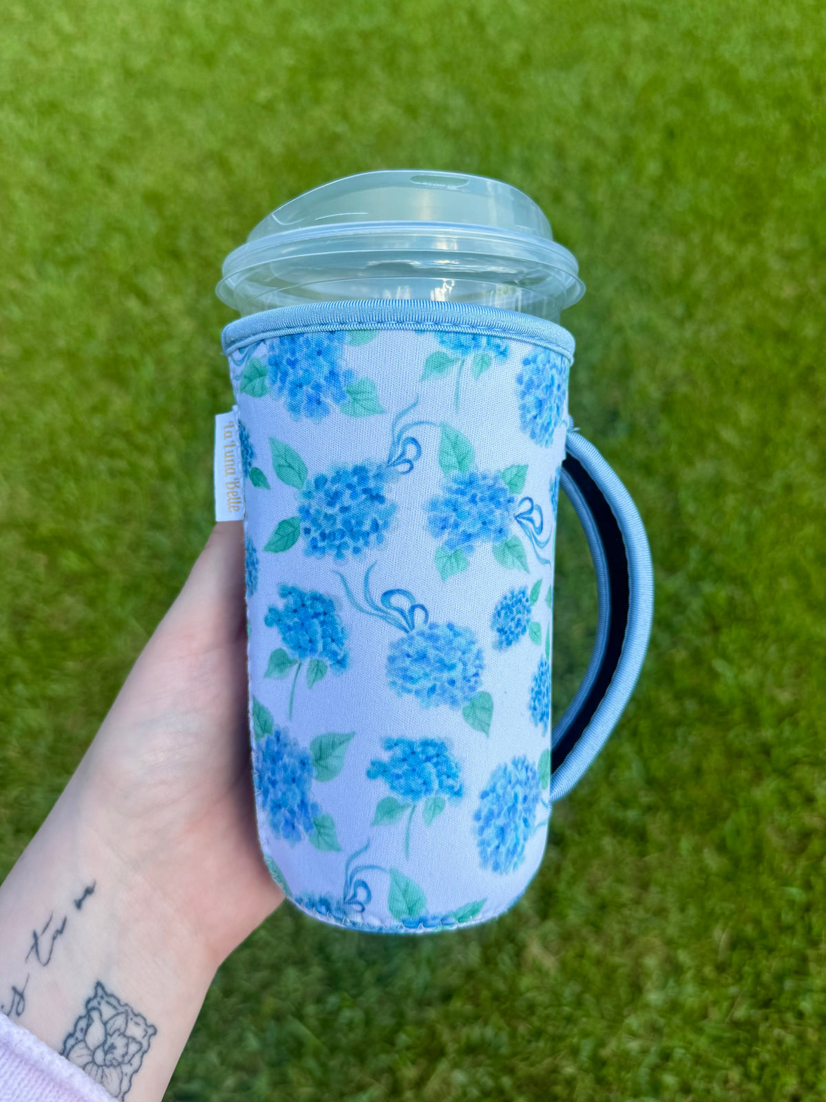 Blue Hydrangea Large Cup Sleeve