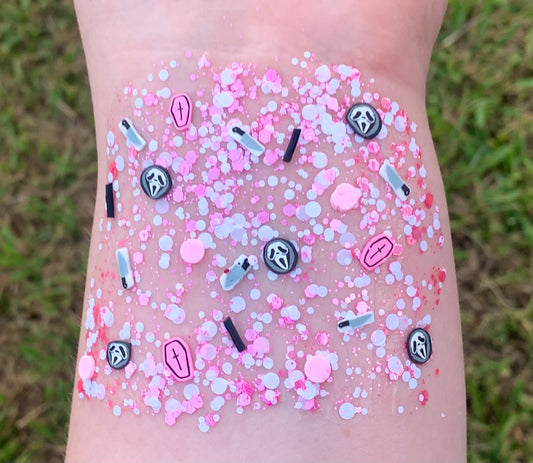 Pink Scream Organic Hair/Body/Face Halloween Glitter