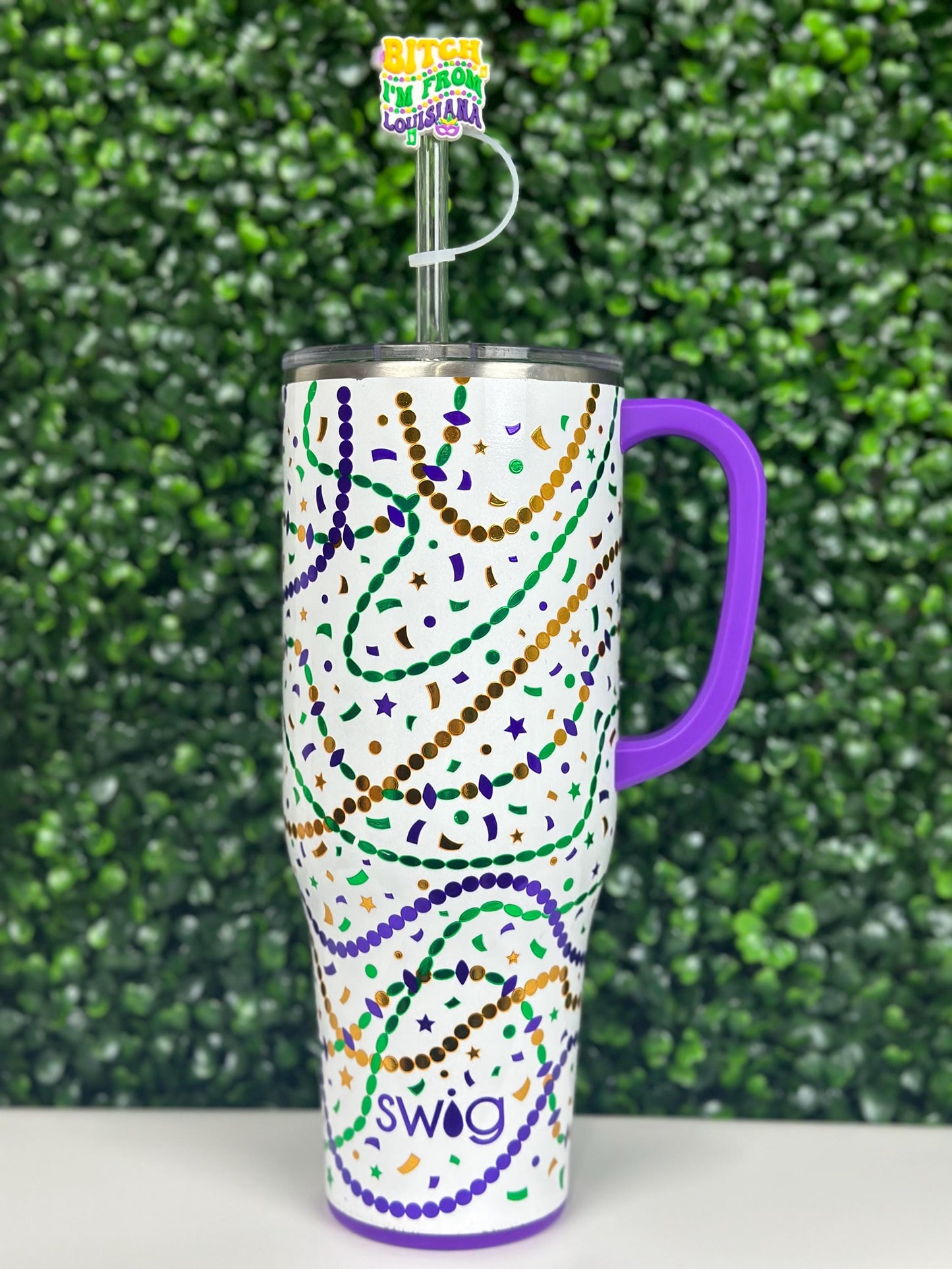 I’m From Louisiana Mardi Gras Straw Topper