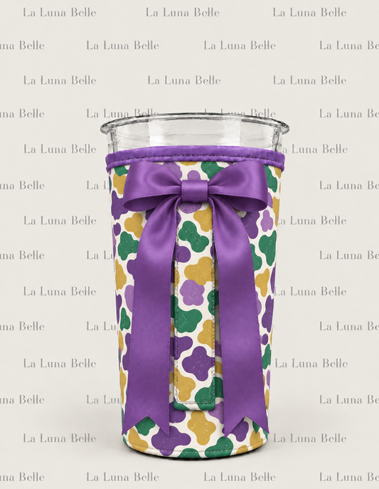 Pre Order: Mardi Gras Camo Large Cup Sleeve