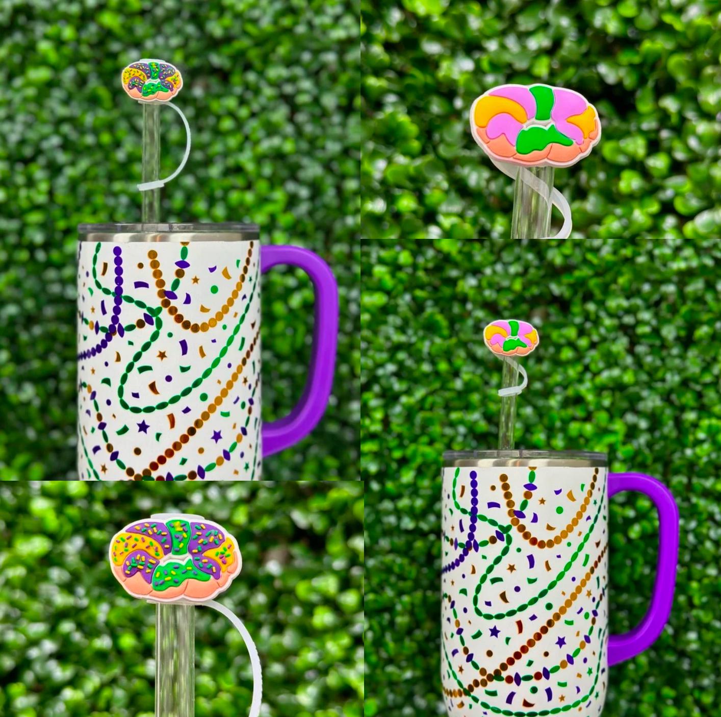 King Cake Straw Topper Bundle