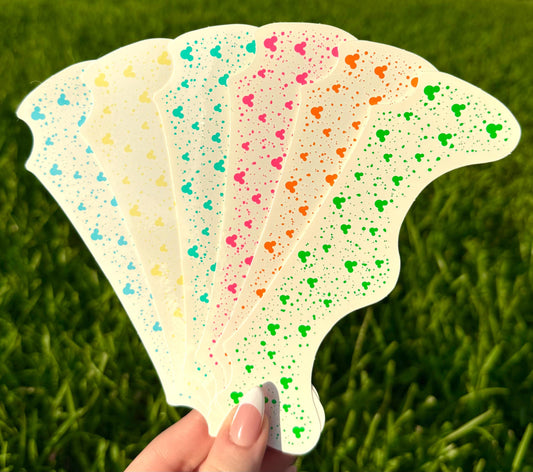 FACE SPARKLES Mouse Neon Colors 6pc | Custom Mouse Face Freckles