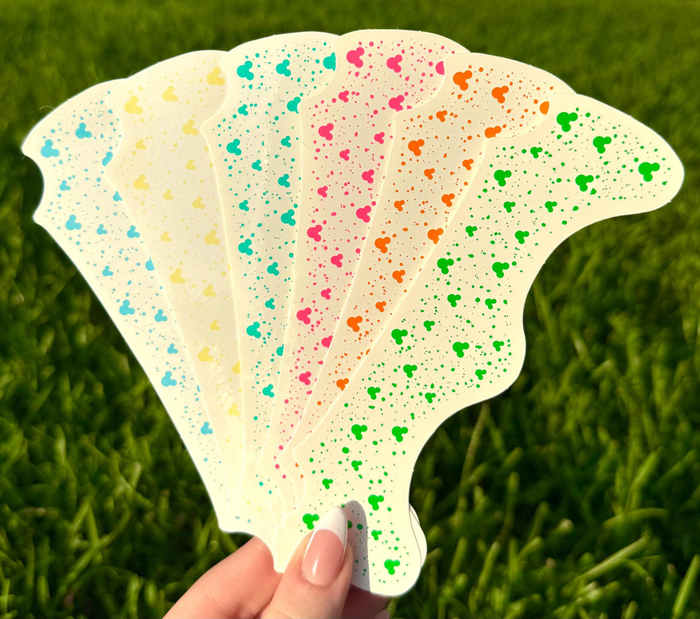 12pc FACE SPARKLES Mouse Neon and Pastel Colors