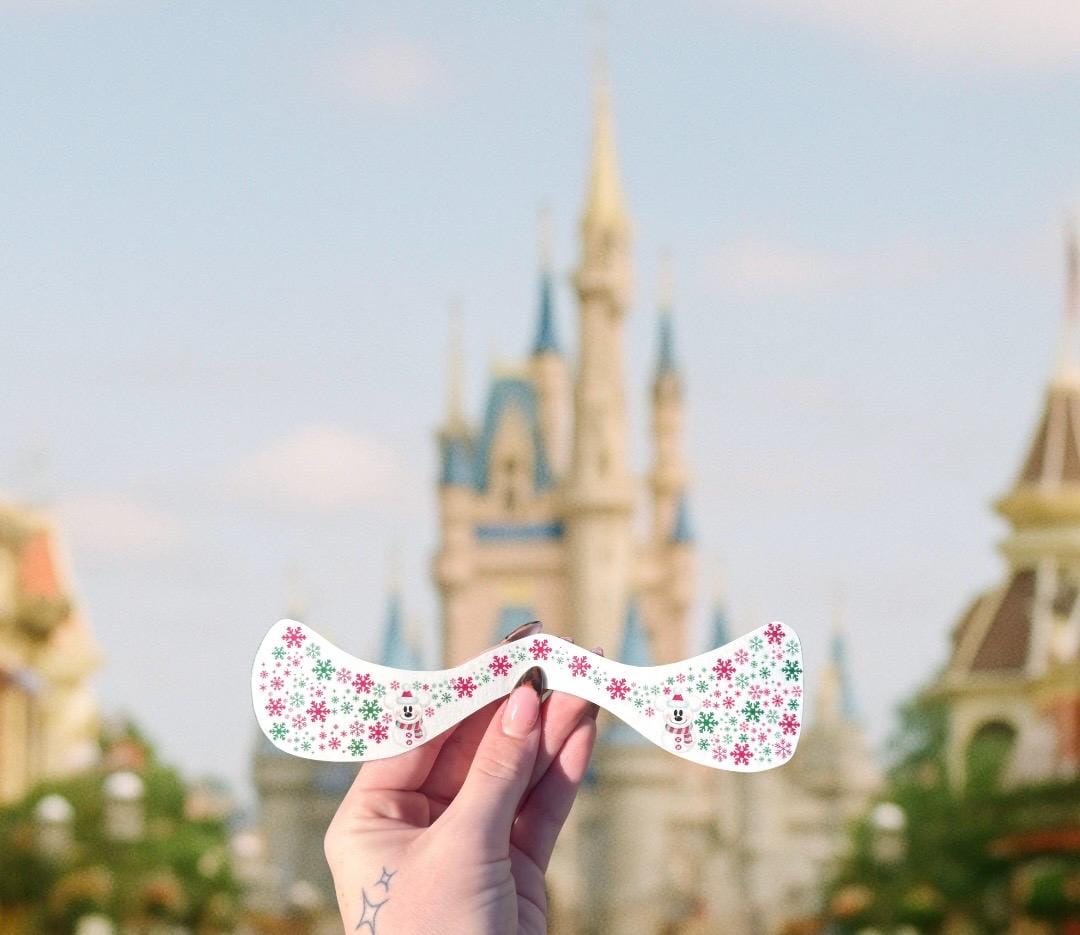 FACE SPARKLES Mickey Christmas Snowman Snowflake