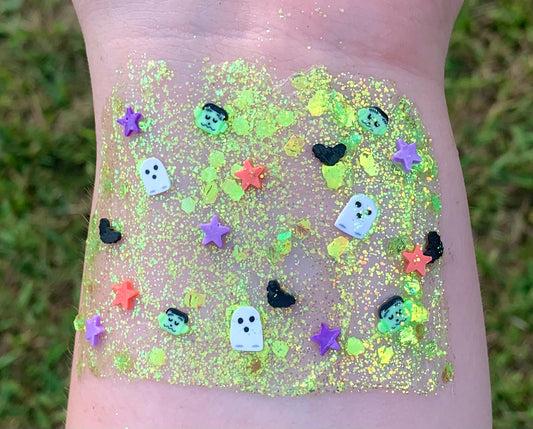Neon Green Mix Organic Hair/Body/Face Halloween Glitter