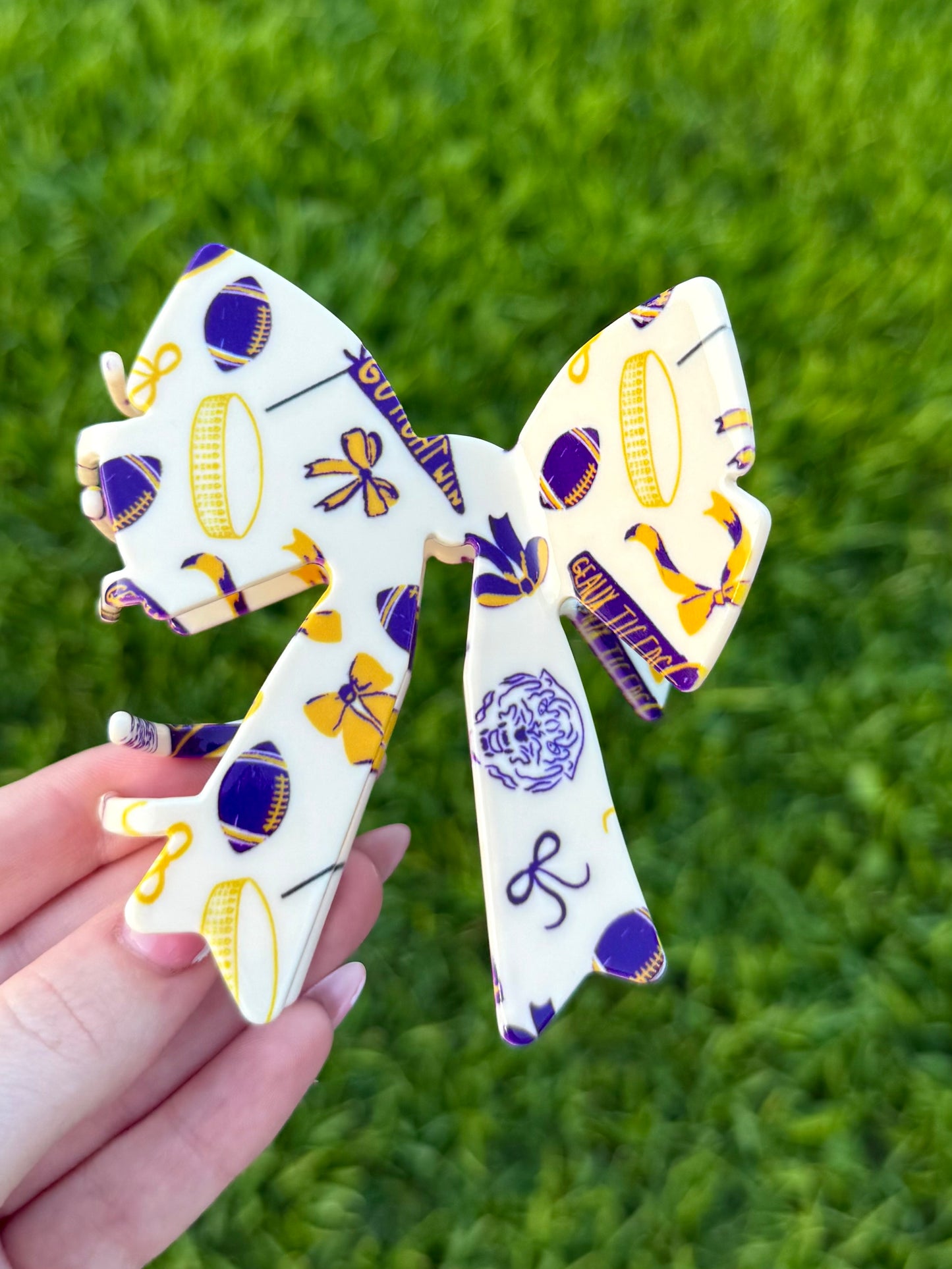 LSU Bow Claw Clip