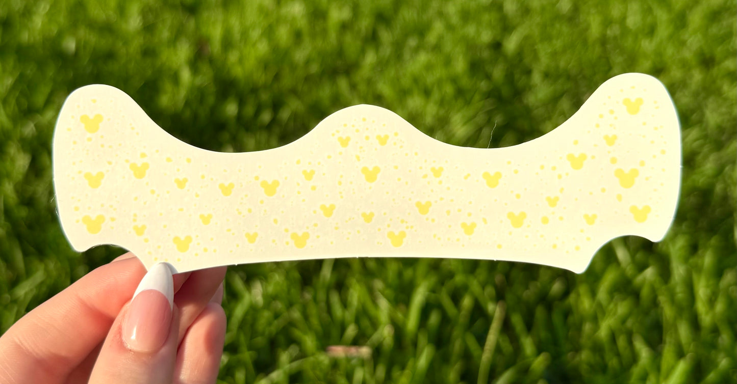 8pc Neon Mouse Face Sparkles