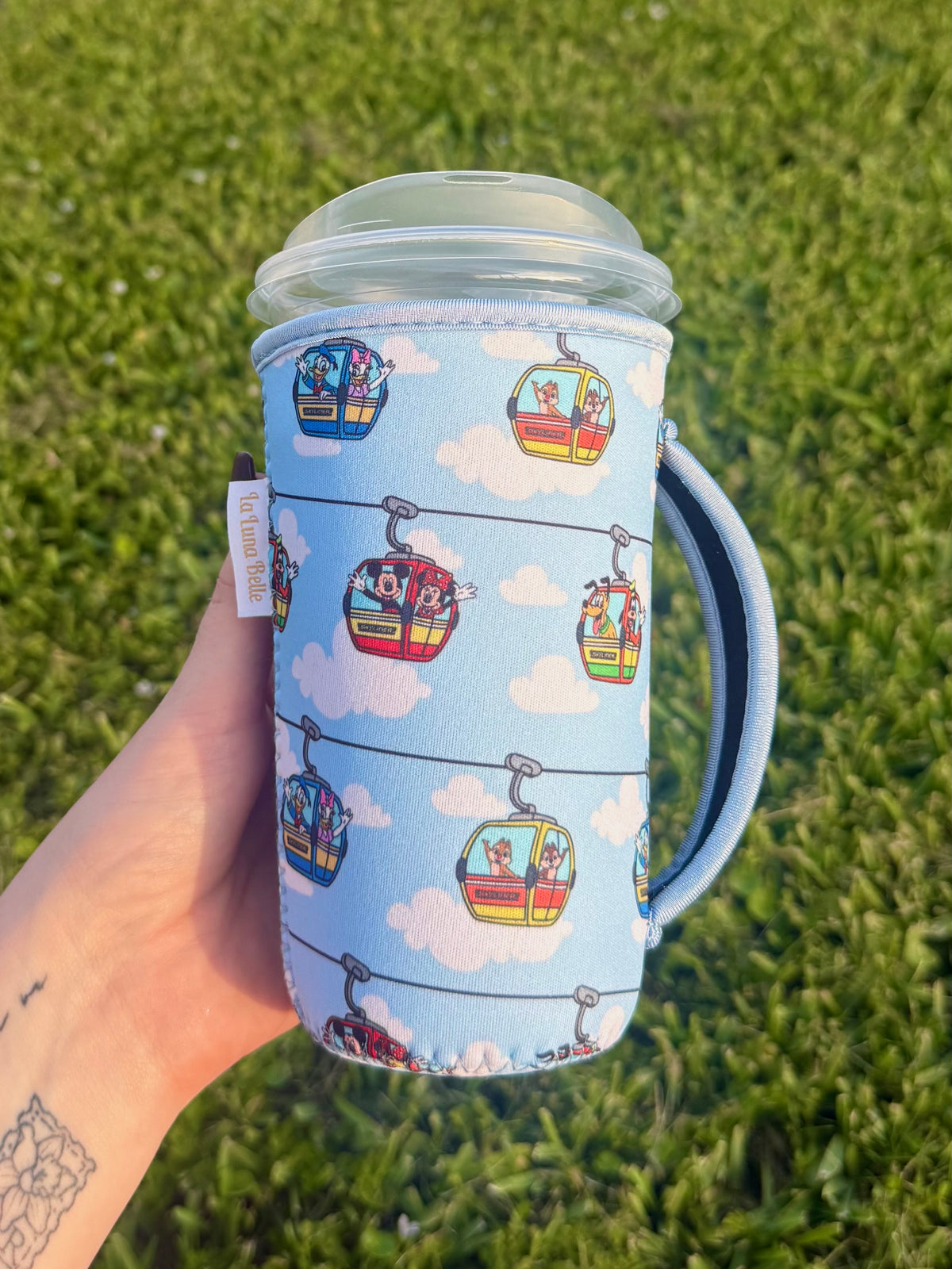 Disney Skyliner Large Cup Sleeve With Handle