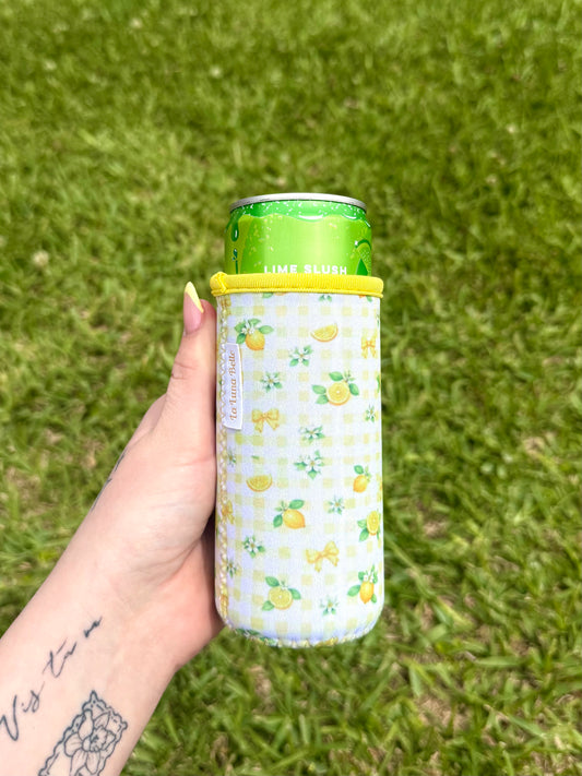 Lemon Slim Can Sleeve