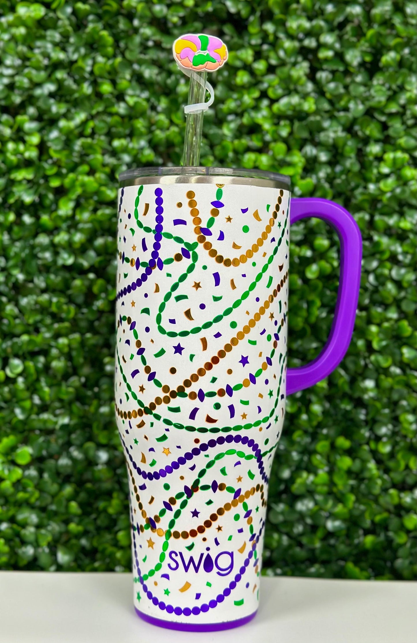 King Cake Straw Topper