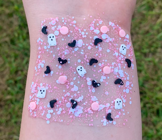 Pink Ghost Organic Hair/Body/Face Halloween Glitter