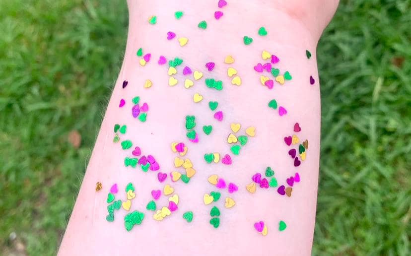 Organic Mardi Gras Hair/Body/Face Glitter Sample Pack