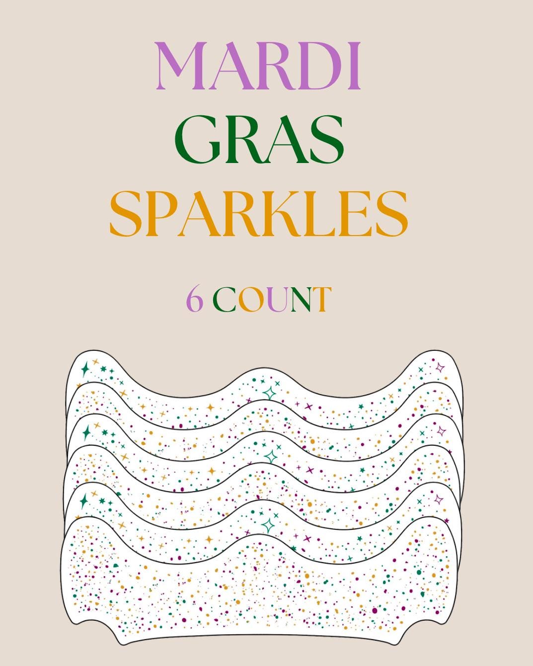 Mardi Gras FACE SPARKLES