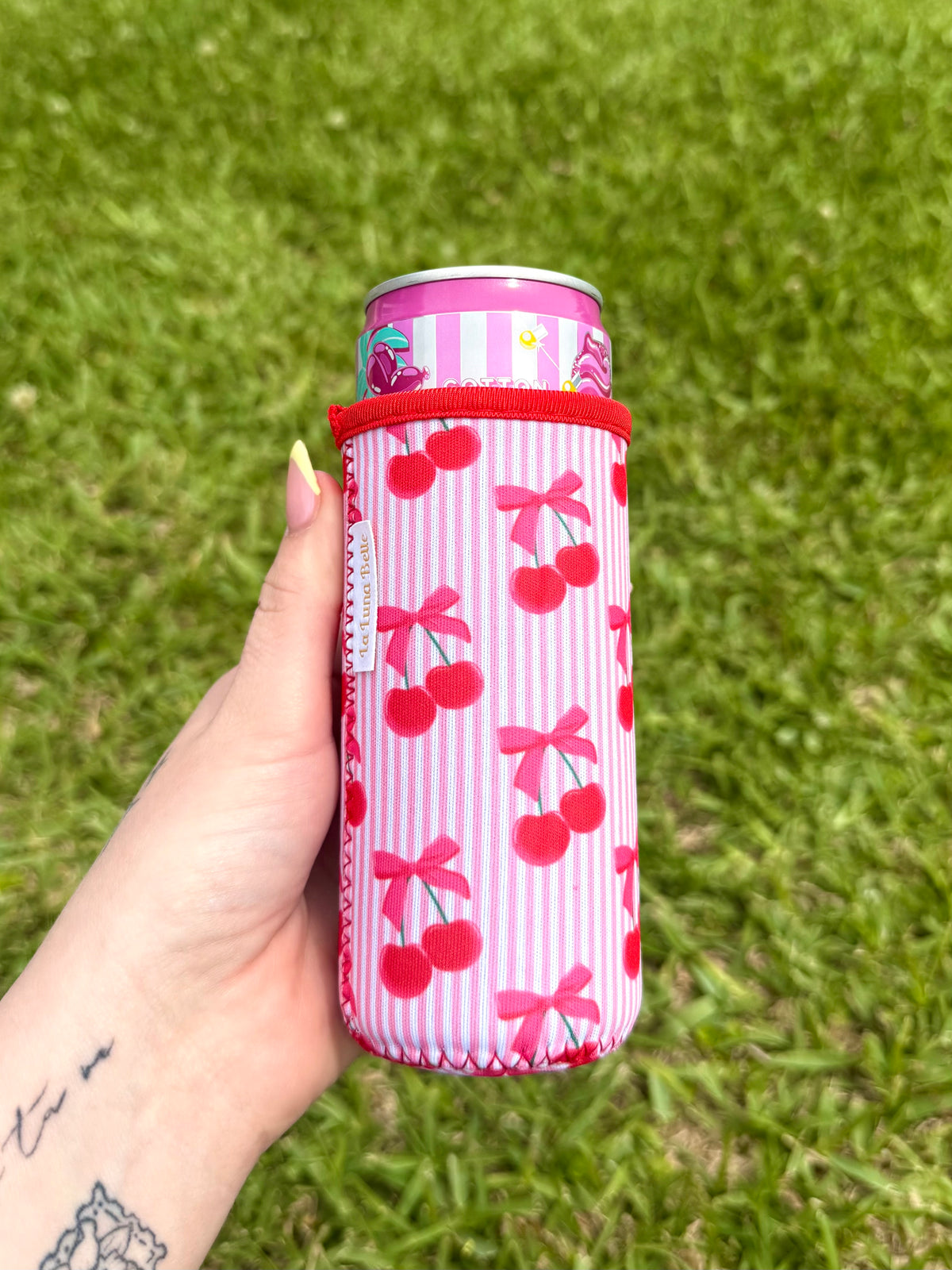 Cherry Slim Can Sleeve