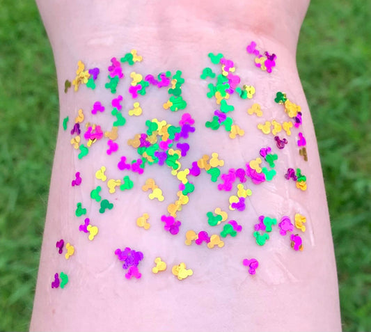 Organic Mardi Gras Mouse Hair/Body/Face Glitter