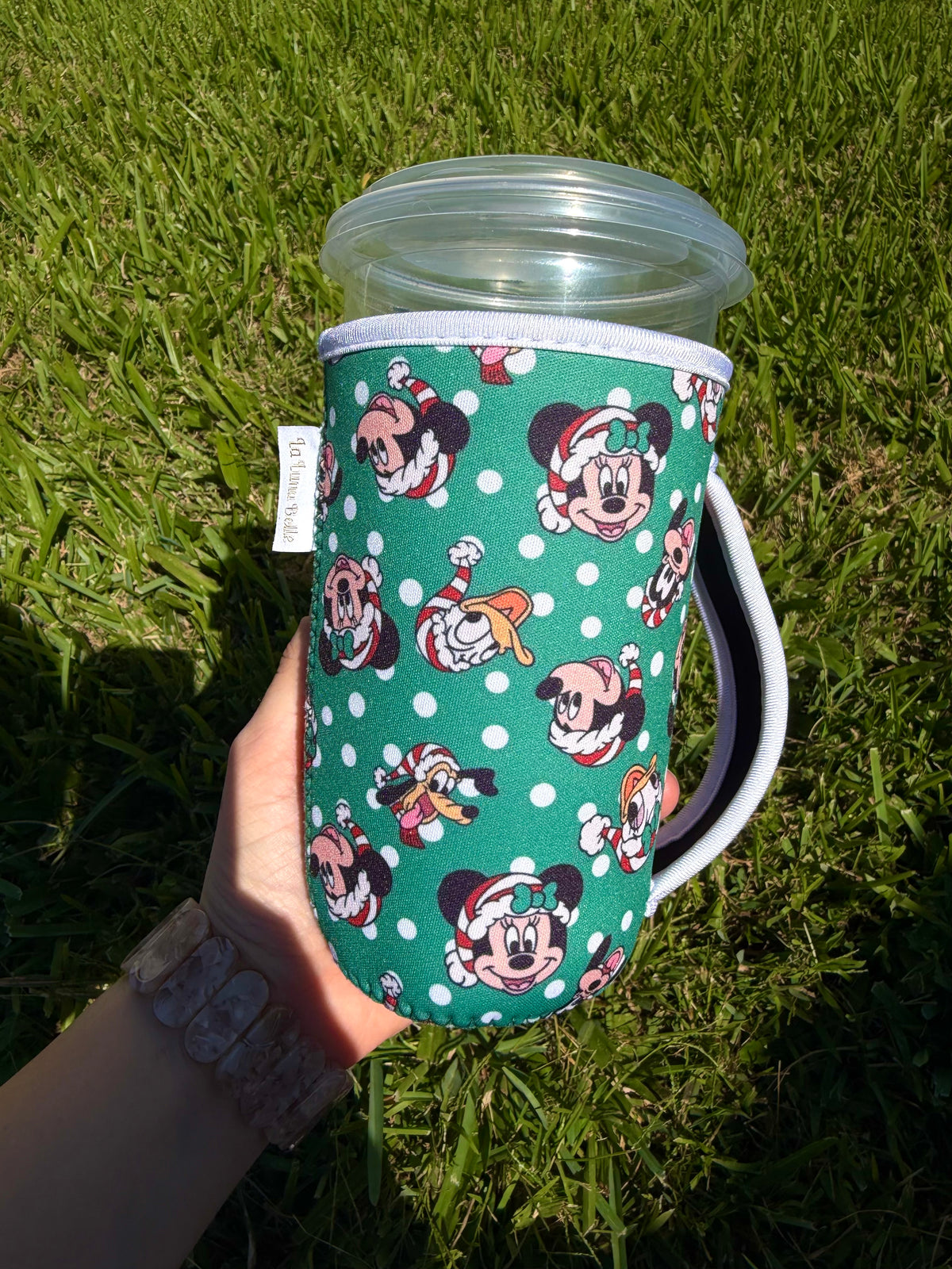 Disney Christmas Polka Dot Large Cup Sleeve