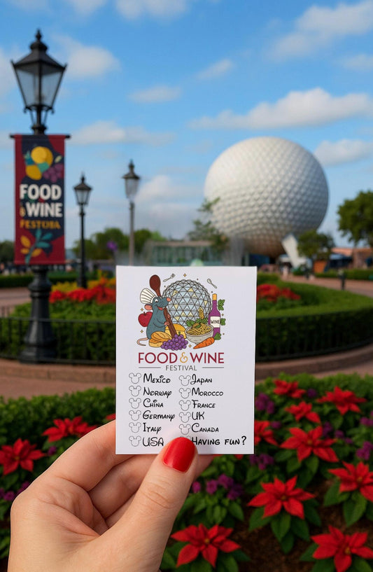 Epcot Food & Wine Drinking/Eating Around the World Tattoo|Epcot World Showcase|Food and Wine Fest Epcot|Ratatouille|
