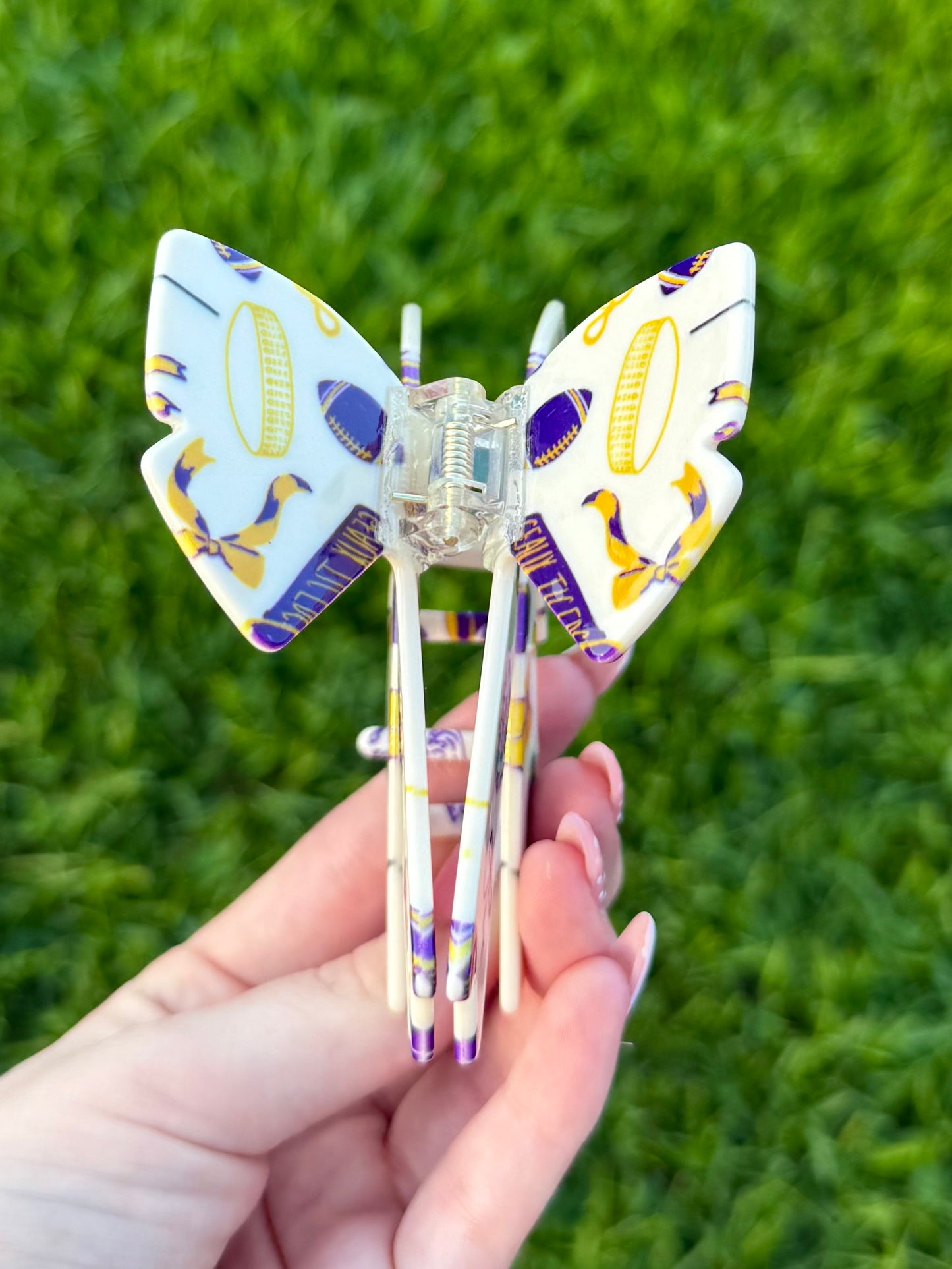 LSU Bow Claw Clip