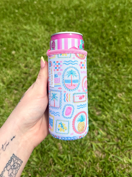 Beach Slim Can Sleeve