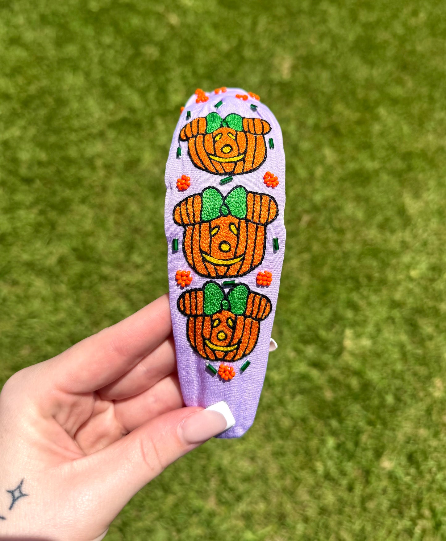 Purple Pumpkin Headband